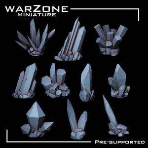 10 Crystals Basing Bits - Wargame base add on