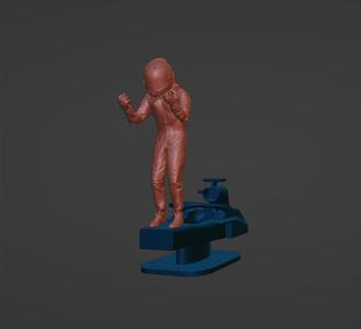 F1 Champion Pose, Driver, Helmet, Helmet, Figure, Rally, Scale