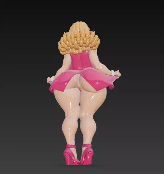 Sexy Woman pink dress