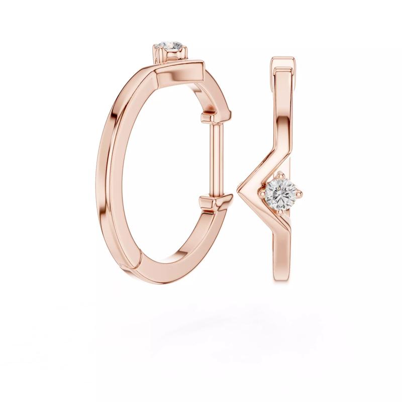 Diamond Hoops Earrings 3dm stl renders animation videos details