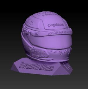 HELMET STAND FERNANDO ALONSO FORMULA 1 2023