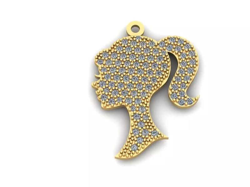 doll pendant Barbie-dije muneca