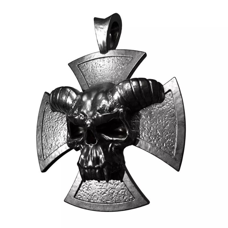 Maltese Cross DVL Biker Pendant