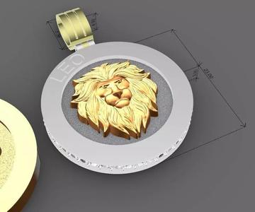4 model of leo pendant