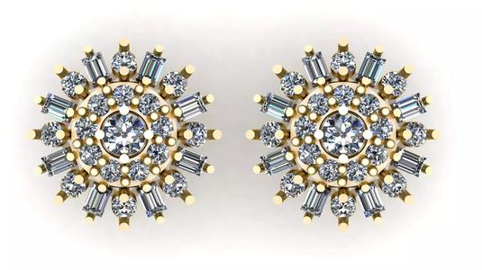 SOLITSRE DAIMOND EARRING 3D PRINTABLE MODEL