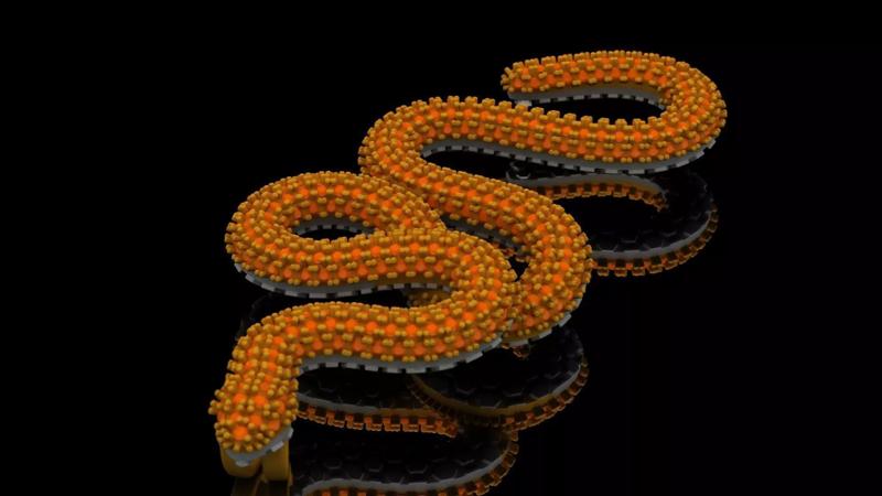 Serpentine Elegance Gem-Studded Snake Pendant