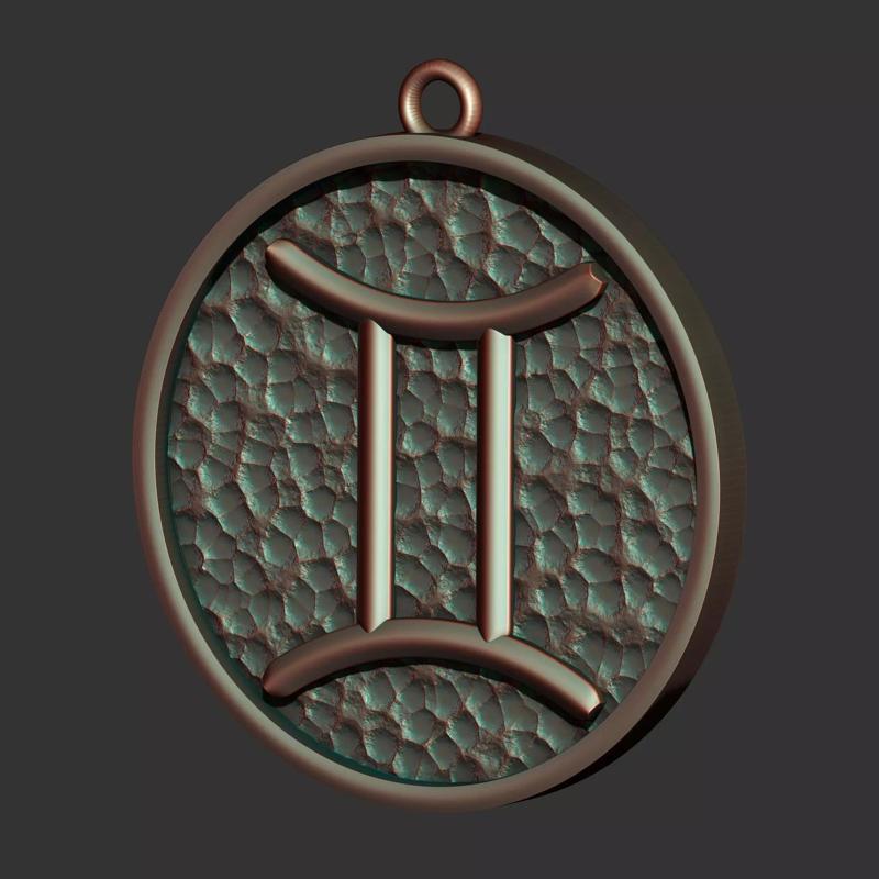 Gemini Sign Pendant