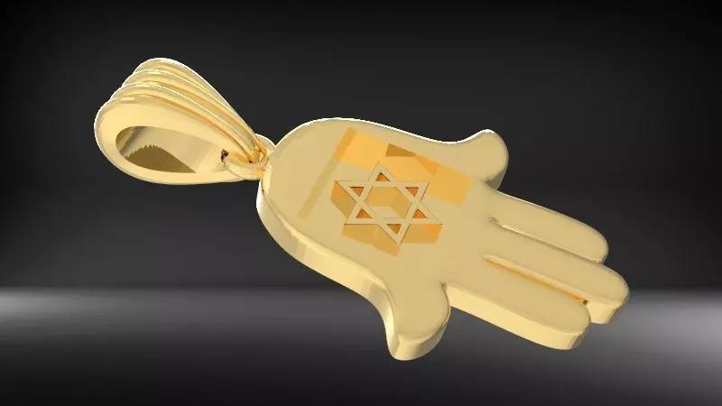 Hamsa Hamesh Hand Charm pendant necklace jewelry
