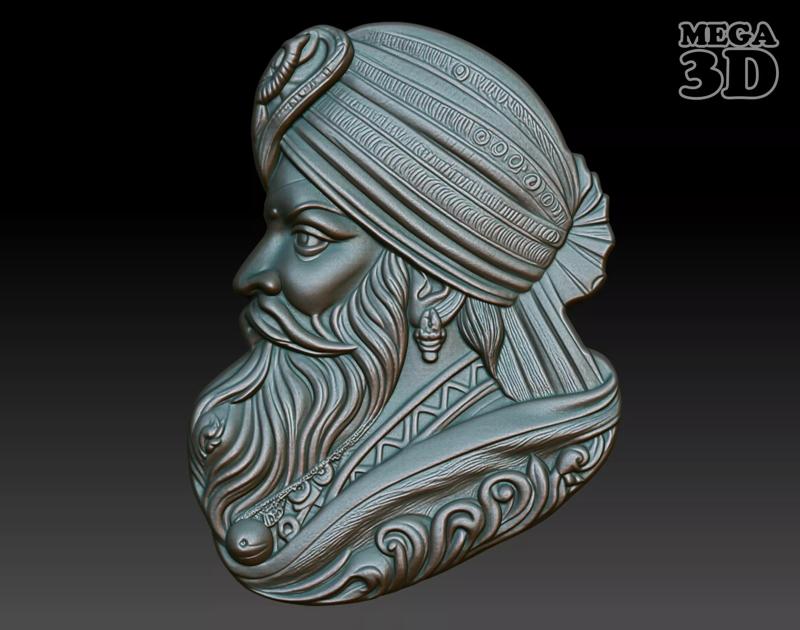 Indian Patriarch basrelief 15 240827