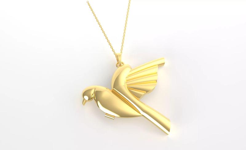 Small  Flying Bird Pendant