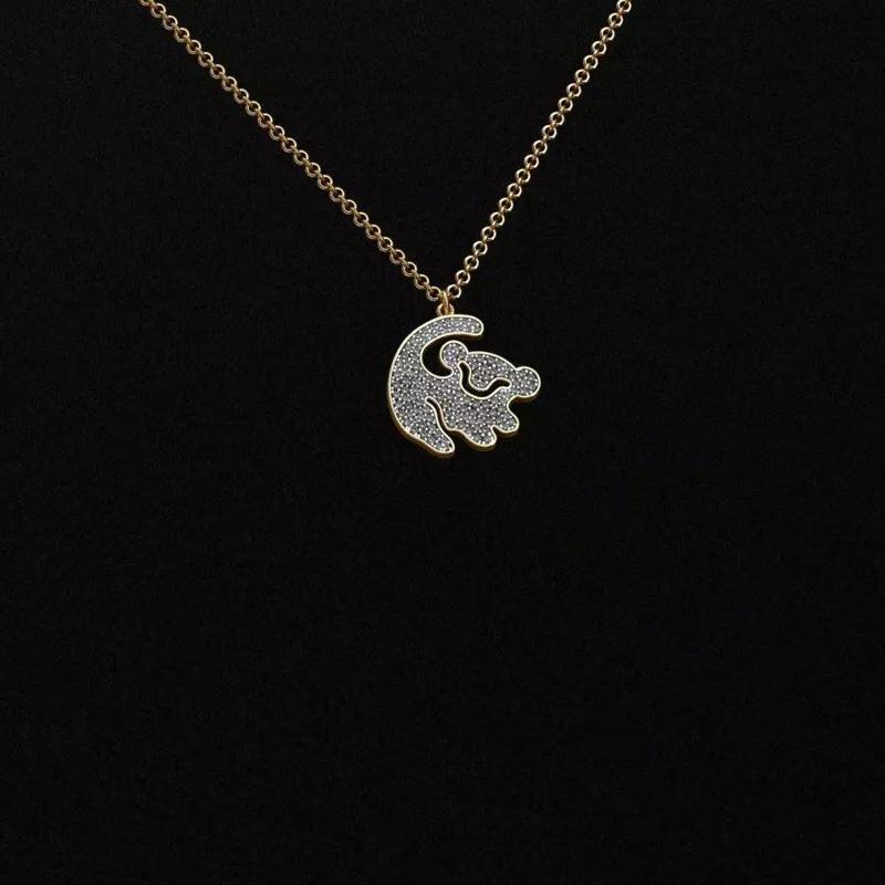 Pendant lion necklace