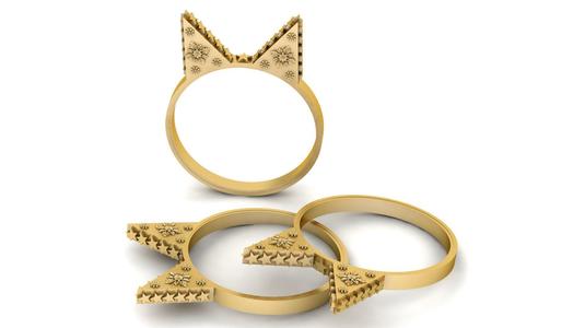 Mini KITTY Ring 3d printable model