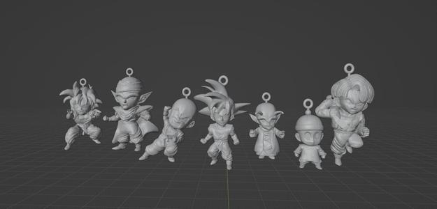 Dragon Ball Z Earth Protectors Keychain/Keychain Pack