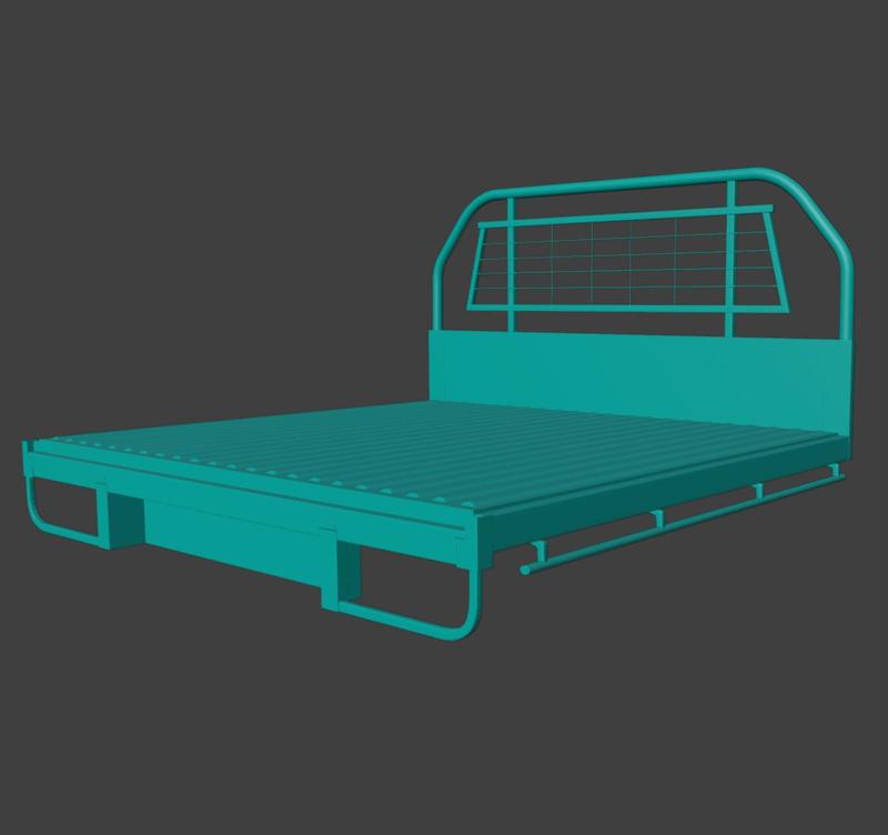 RC CAR TRUCK BED 020 TRAY 1/10 3D PRINT STL