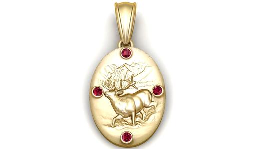 Elk Mountain Pendant – 3D Printable Model