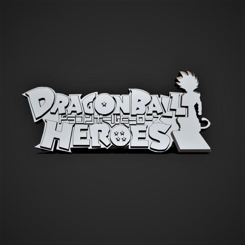 3D Dragon Ball Heroes Logo