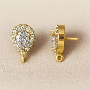 Pear earrings Model 7826