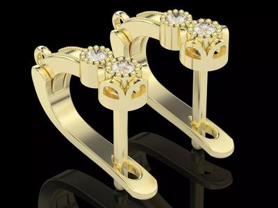 jewelry clasp earrings silver gold