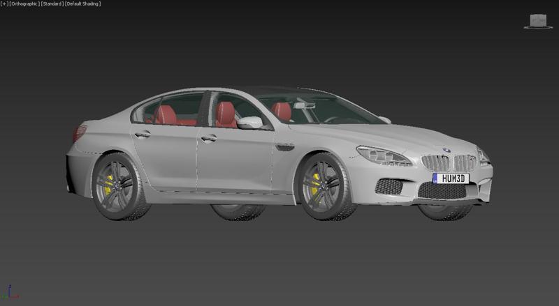 BMW 6-Series E63 M6 Gran Coupe 2013 [w/ HQ-Interior]