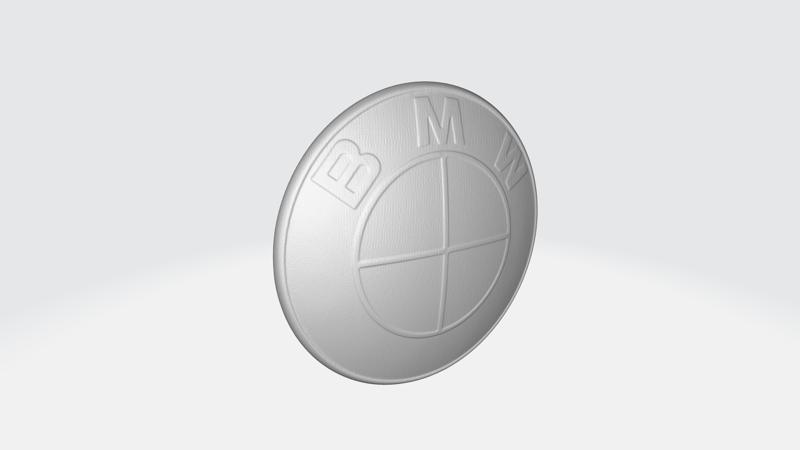 BMW OEM emblem badge scan. 82 mm. OEM No.: 8132375