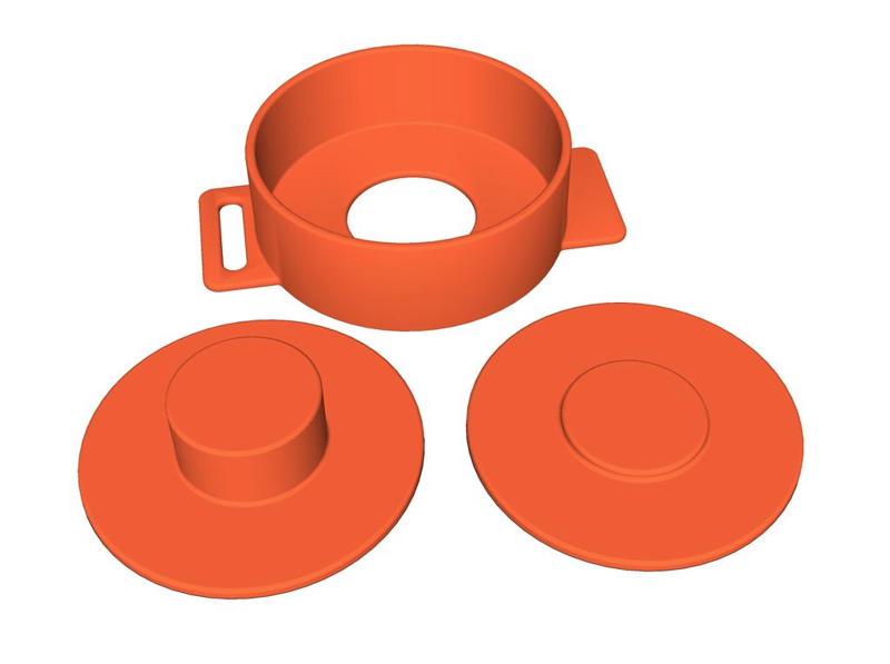 Hamburger press with expulsor / Molde para hamburguesas con expulsor