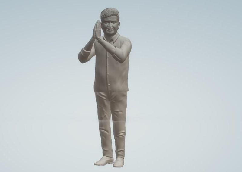 men in namaste position