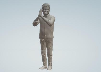 men in namaste position