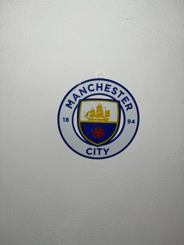 Manchester City Wall Logo, 4-Color AMS Ready