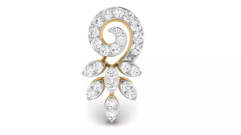 sangu daily ware earring  marque diamond sparkal less wieght