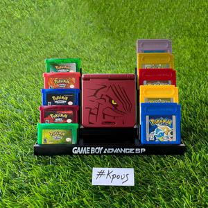 GAMEBOY ADVANCE SP HOLDER WITH 10X CART HOLDERS - 10 CARTRIDGES