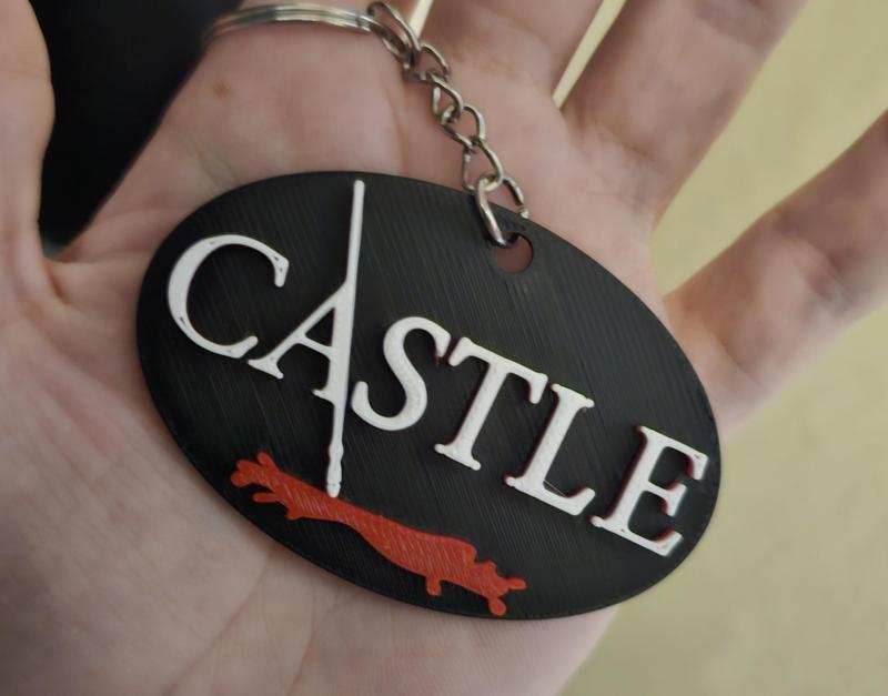 Castle series logo keychain