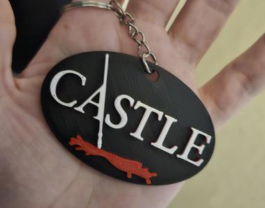 Castle series logo keychain