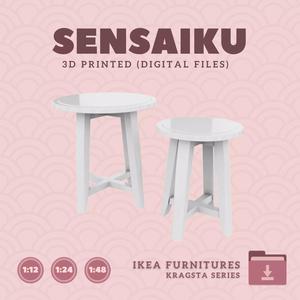 2 KRAGSTA Nesting Tables for Mini Dollhouse - IKEA - 3D Print