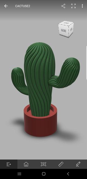 3D Cactus model - Printable - FUSION 360