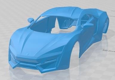 Lykan Hypersport 2012 Printable Body Car
