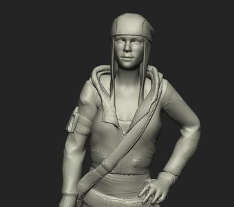 Aimee Figure From Dirty Bomb Video game For 3d printing
