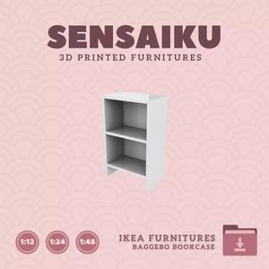BAGGEBO Bookcase for Miniature Dollhouse IKEA 3D Print