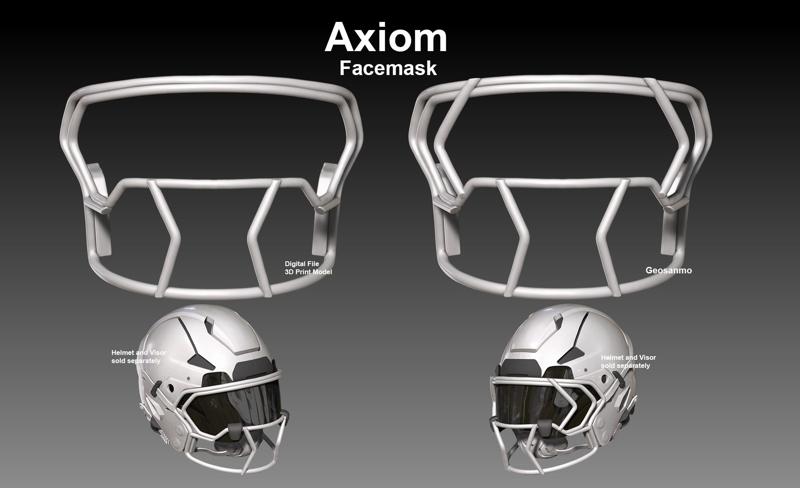 Facemask Pack IV for NFL Riddell AXIOM Helmet Geosanmo