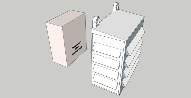 Outdoor temperature sensor housing - cover for viessmann Aussentemperatursensor