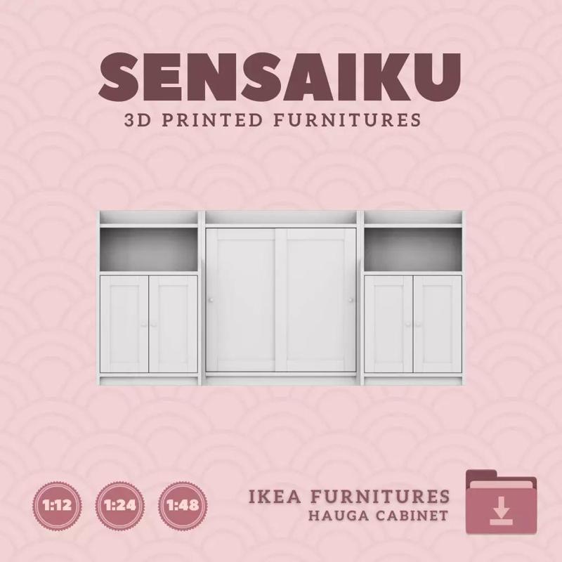 Cabinet Combination Doors for Mini Dollhouse IKEA 3D Print