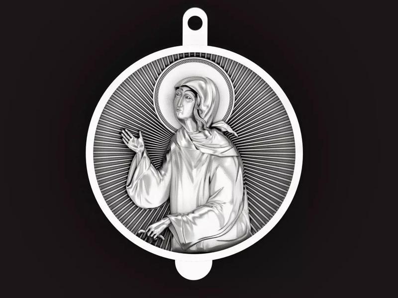 icon amulet Xenia of Petersburg 1483