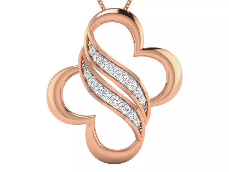 High Jewelry Pendant Earrings Set 3dm stl obj mtl gltf glb
