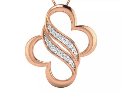 High Jewelry Pendant Earrings Set 3dm stl obj mtl gltf glb