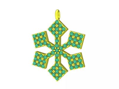 7044 korean diamond women pendant