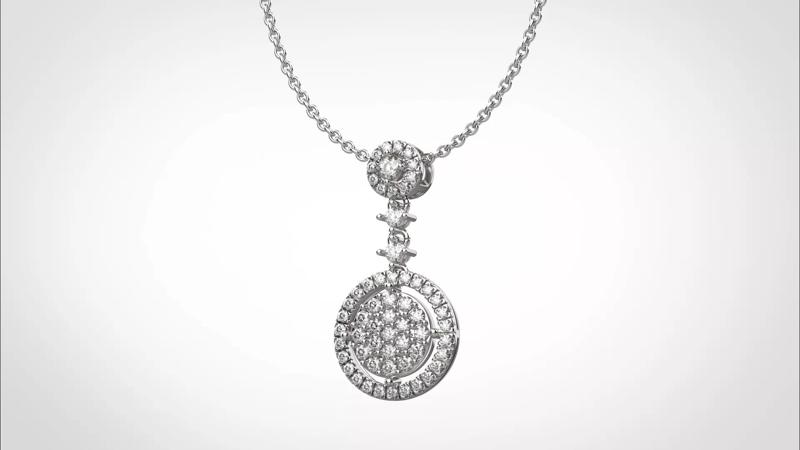 PE11 Classic Solitaire Pendant half ct CAD STL 18K  3g