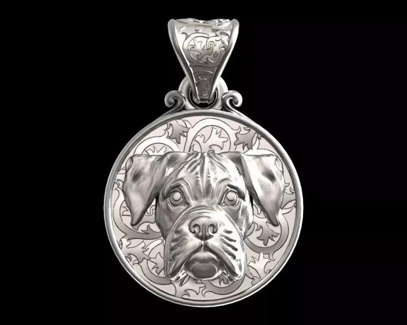 Dog Boxer pendant
