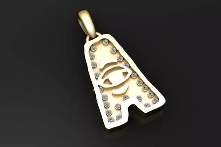 diamond game pendant  3D printable model