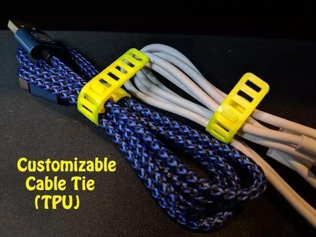 Customizable Clip-On Cable Tie