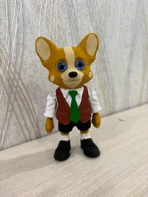 "Flexi corgi puppy" - A Cute Articulated Puppy| 3D Print Model