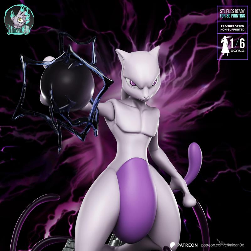 Mewtwo POKEMON - STL ready for 3D Printing